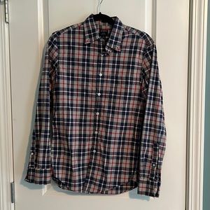 J. Crew Factory Men's Slim Fit Flex Washed Button Down Shirt Size Small